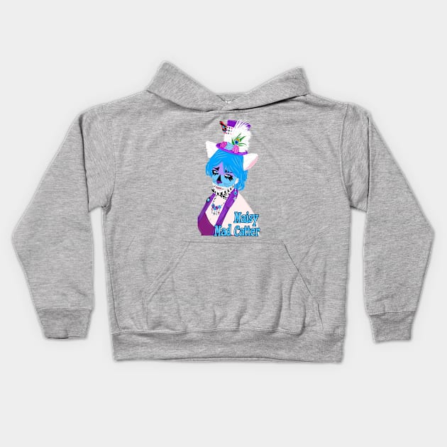 Maisy Mad Catter Kids Hoodie by MelanieJeyakkumar